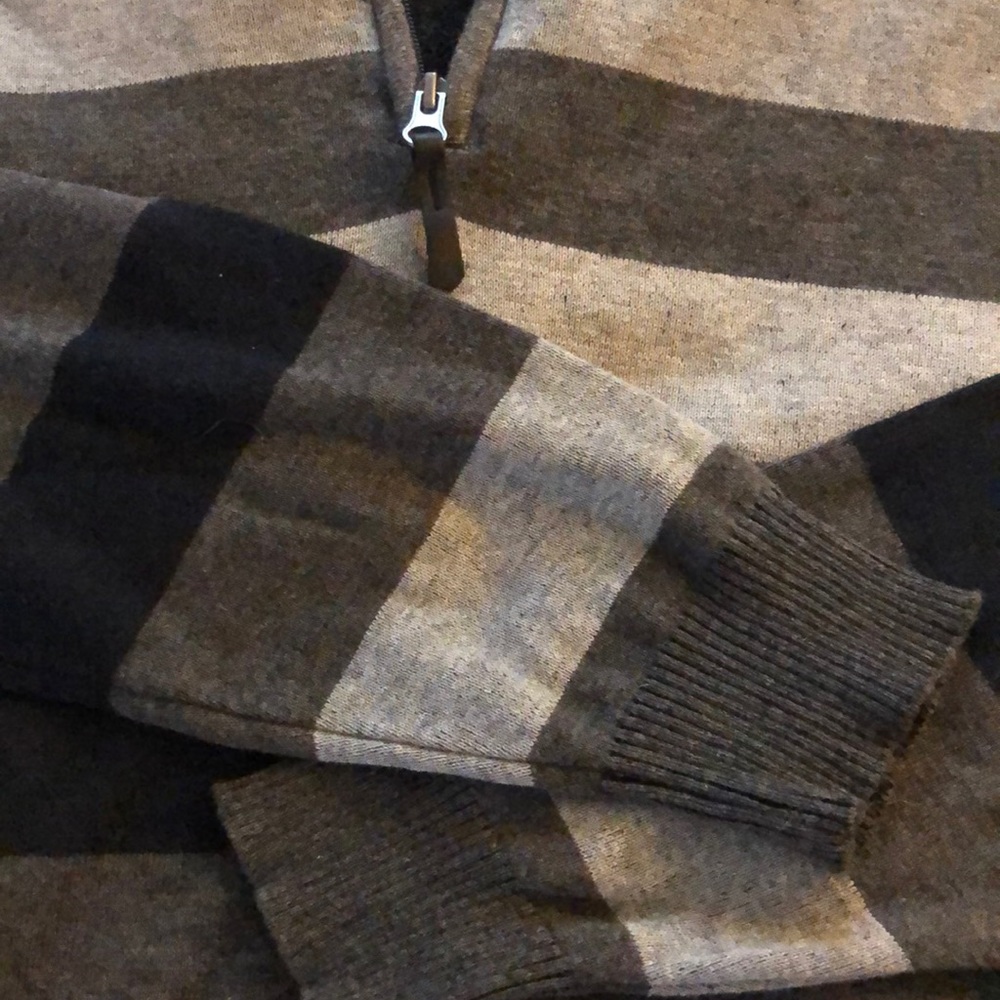 1/4 Zip Cotton Sweater - Picture 3 of 3